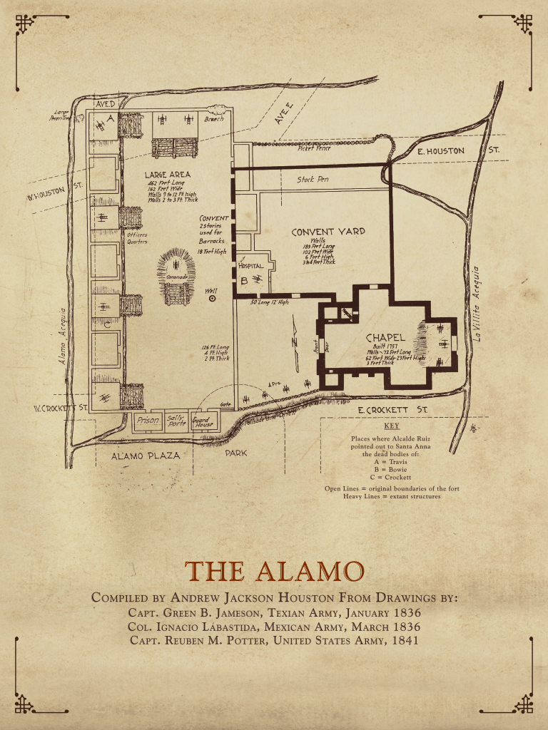 A. J. Houston's Alamo Plaza Composite - 1938 - Copano Bay Press