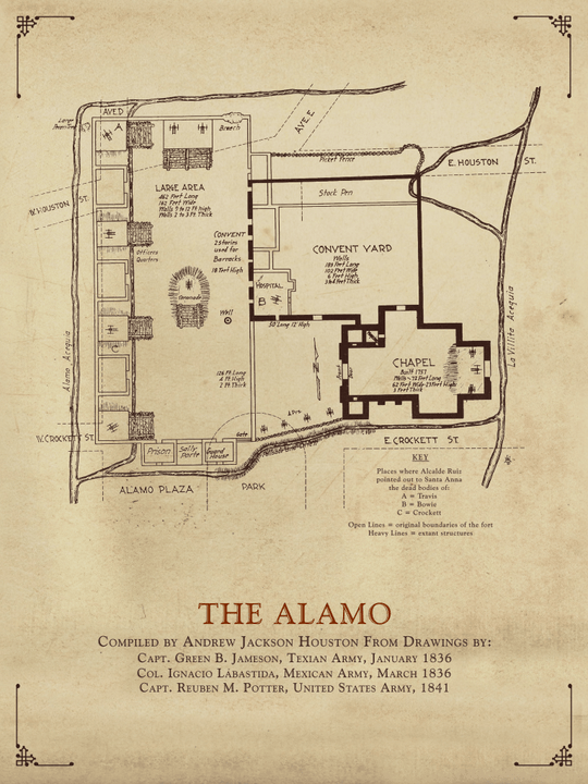 A. J. Houston's Alamo Plaza Composite - 1938 - Copano Bay Press