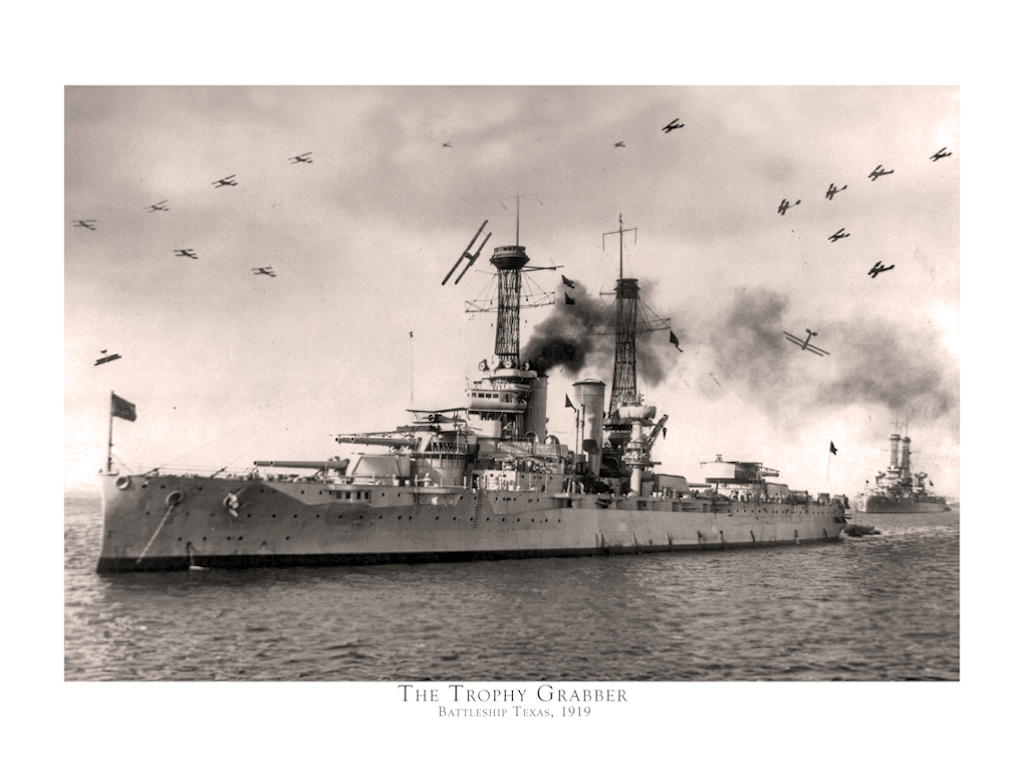 Battleship Texas - The Trophy Grabber, 1919 - Limited Edition - Copano Bay Press