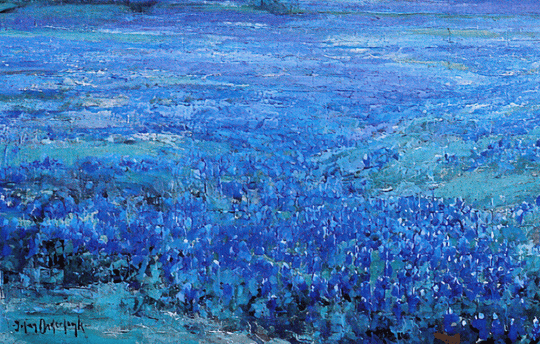 Bluebonnet Panorama by Julian Onderdonk - Limited Edition - Copano Bay Press