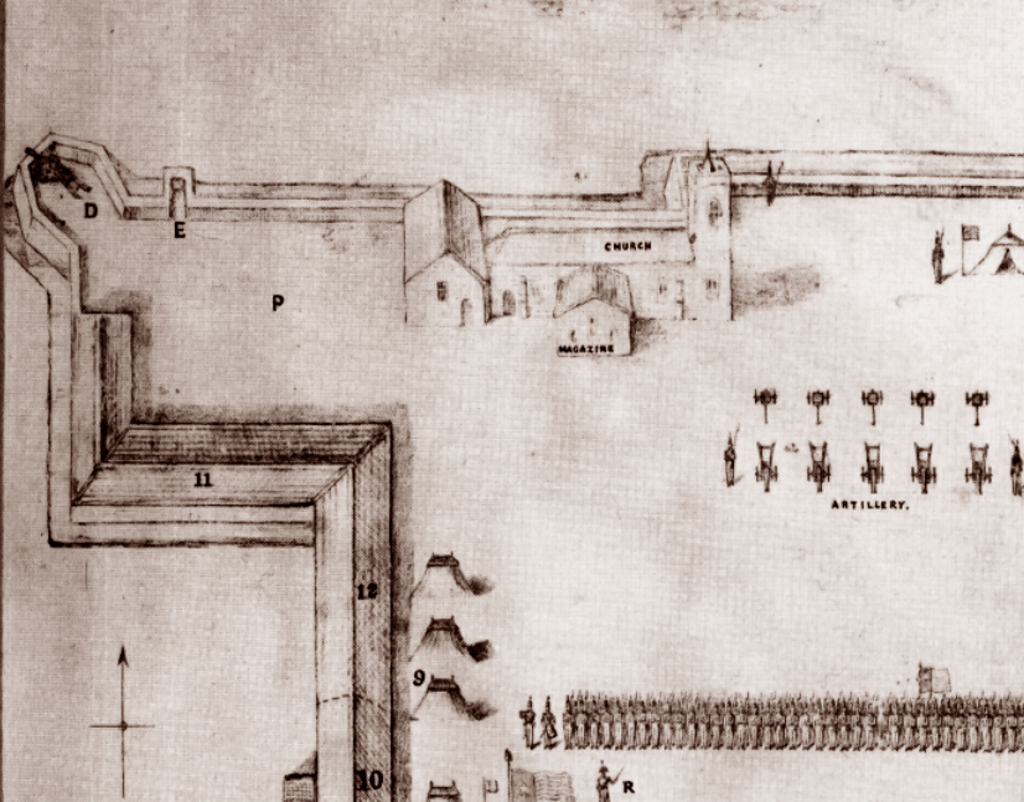 Capt. Chadwick's Plan of Presidio La Bahia - Goliad - 1836 - Copano Bay Press