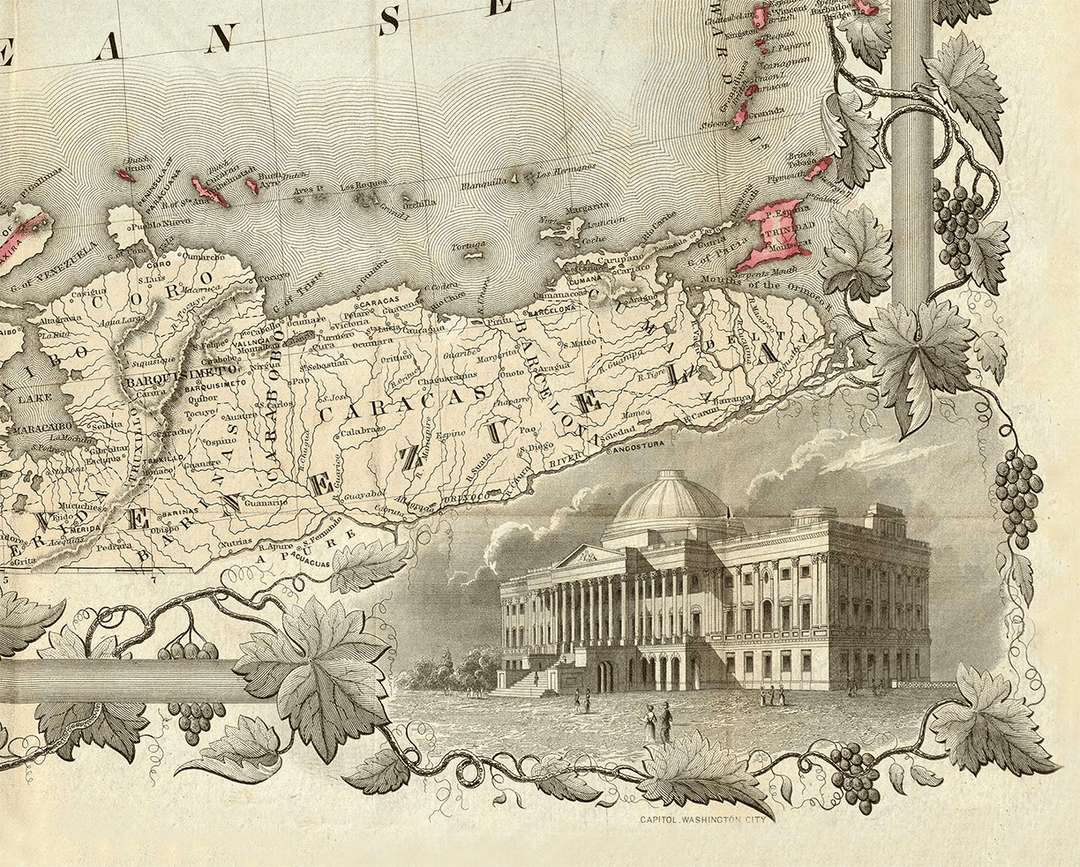 Colton's Map of United States and Texas - 1849 - Copano Bay Press