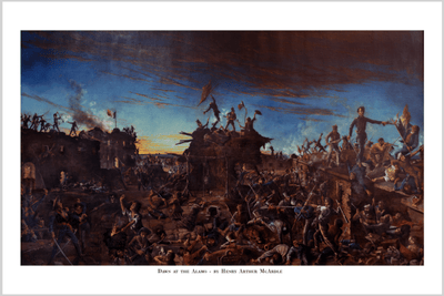 Dawn at the Alamo - Limited Edition - SMALL Size 24x16