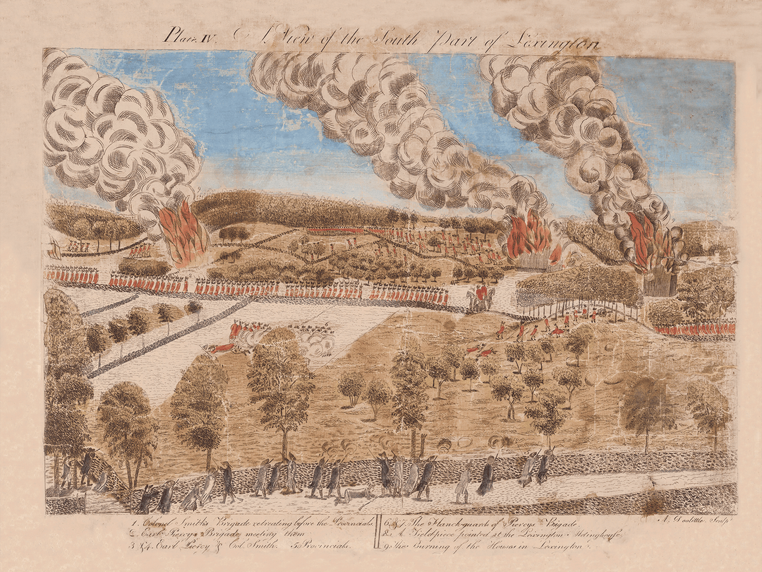 Doolittle's Battles of Lexington and Concord - Set of 4 Fine Art Prints - Copano Bay Press
