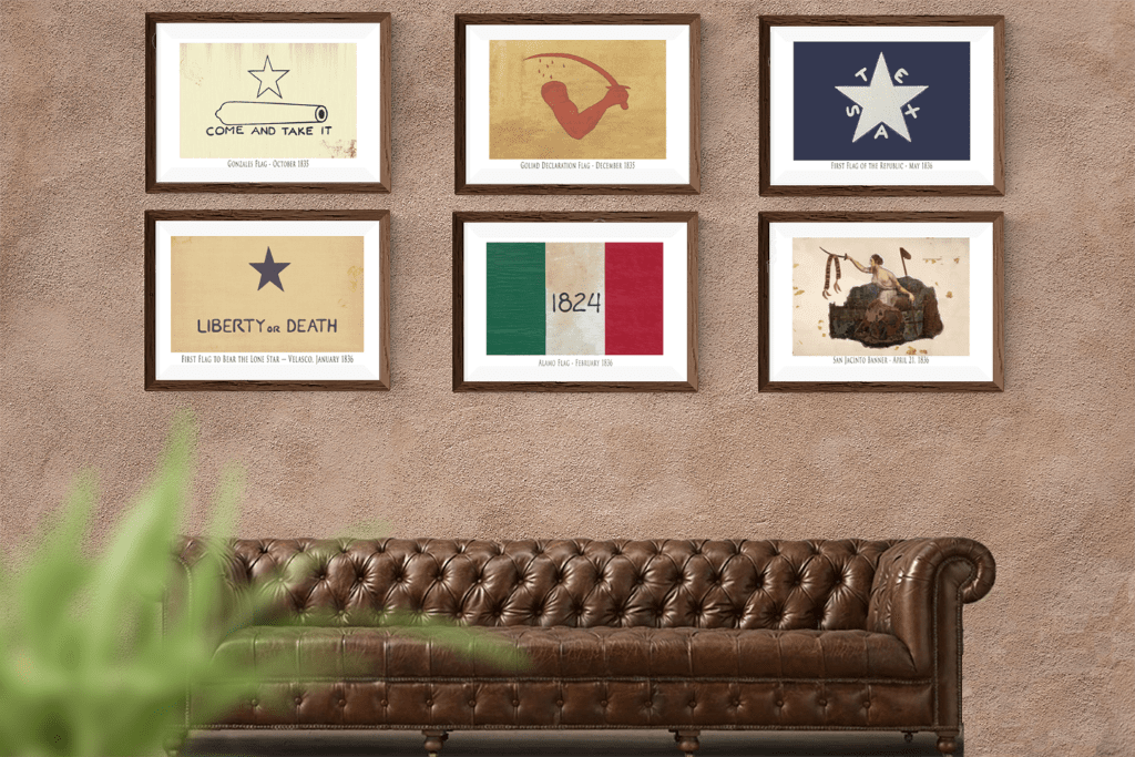 Flags of the Texas Revolution - Six Print Collection - Copano Bay Press