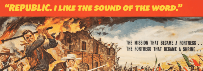 John Wayne's "The Alamo" Movie Poster - Copano Bay Press