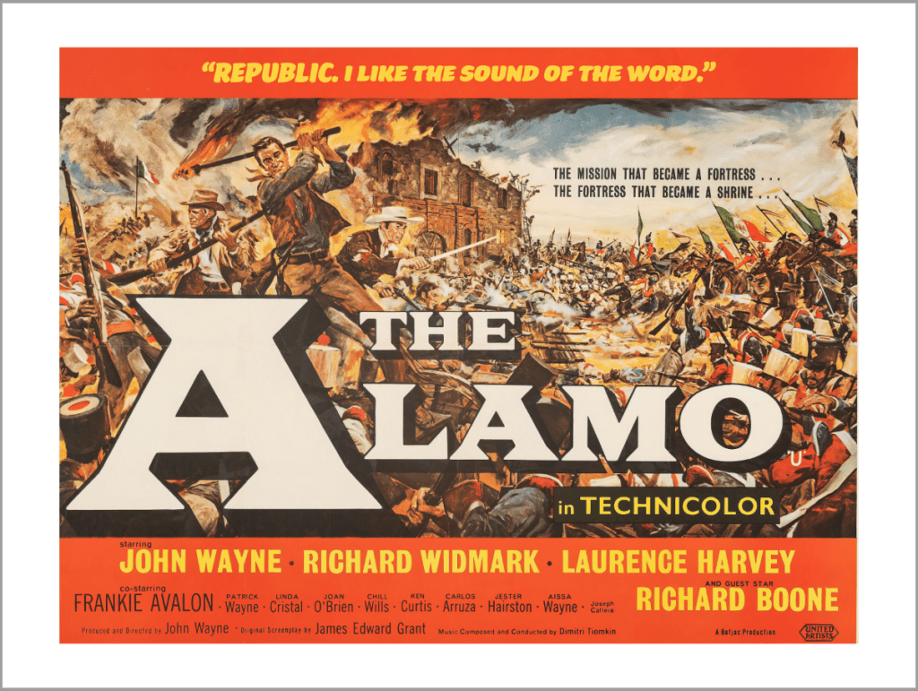 John Wayne's "The Alamo" Movie Poster - Copano Bay Press