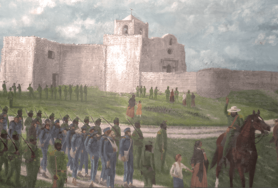 March to Goliad Massacre - Houston - Ltd Ed. Fine Art Print - Copano Bay Press