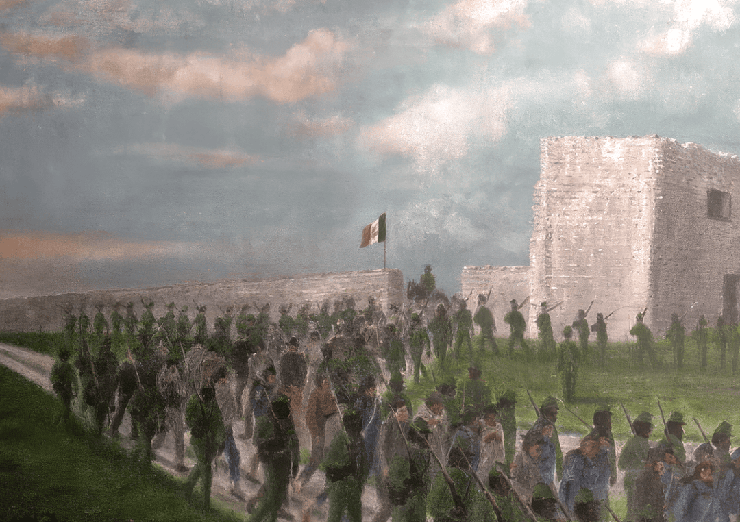 March to Goliad Massacre - Houston - Ltd Ed. Fine Art Print - Copano Bay Press