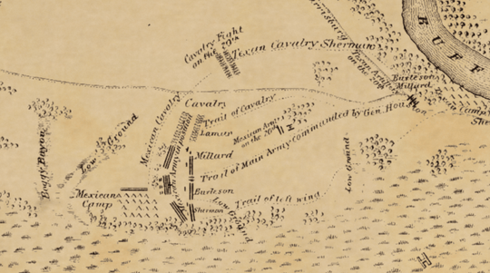 San Jacinto Battleground Map - Copano Bay Press