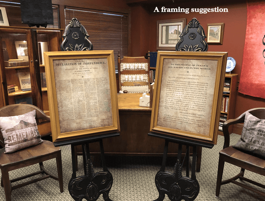 Texas Declaration of Independence & Travis' "Victory or Death" Letter (2 print set) - Copano Bay Press