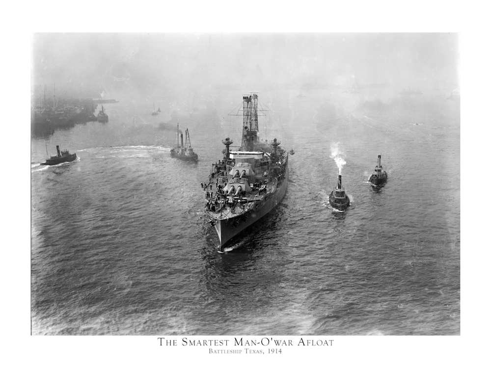 The Battleship Texas - Two Print Set - Limited Edition - Copano Bay Press