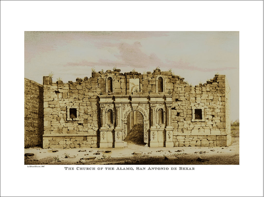 The Church of the Alamo, San Antonio de Bexar - 1847 - Copano Bay Press