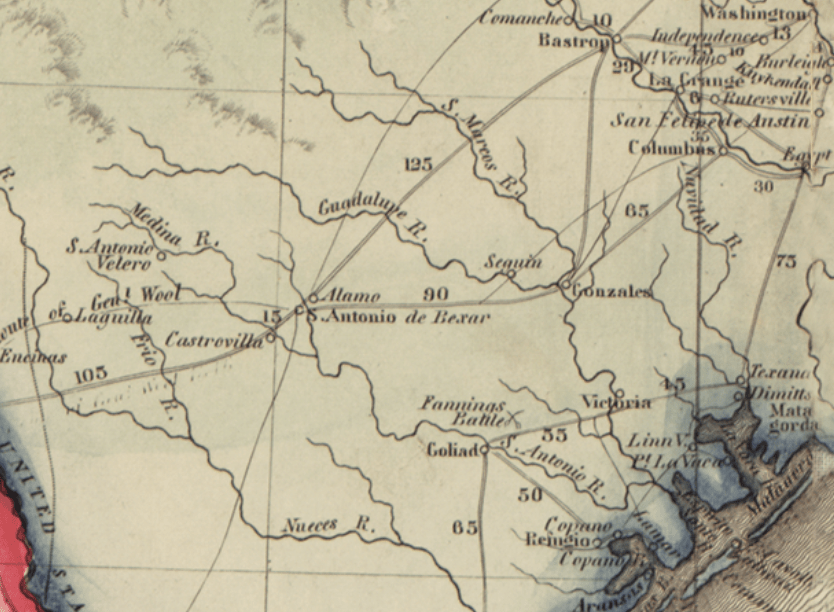 The Republic of Texas and The Infant West, 1847 Limited Edition Map - Copano Bay Press