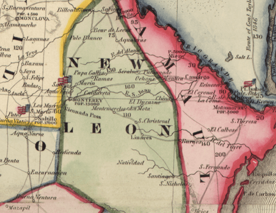 The Republic of Texas and The Infant West, 1847 Limited Edition Map - Copano Bay Press