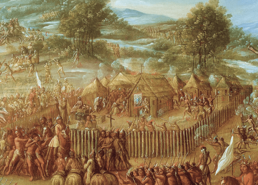 The San Saba Mission Massacre, 1765 - Limited Edition Fine Art Print - Copano Bay Press