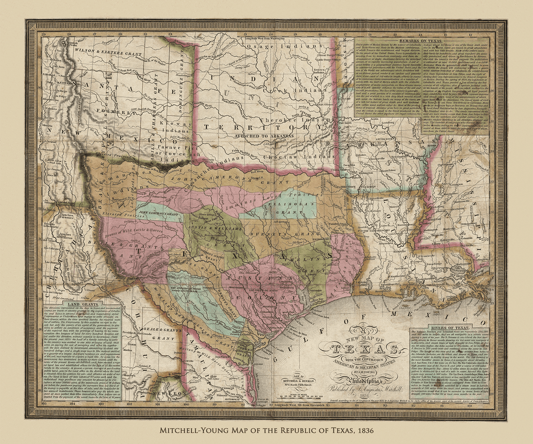 The Texas Triptych - Three Map Collection - Copano Bay Press