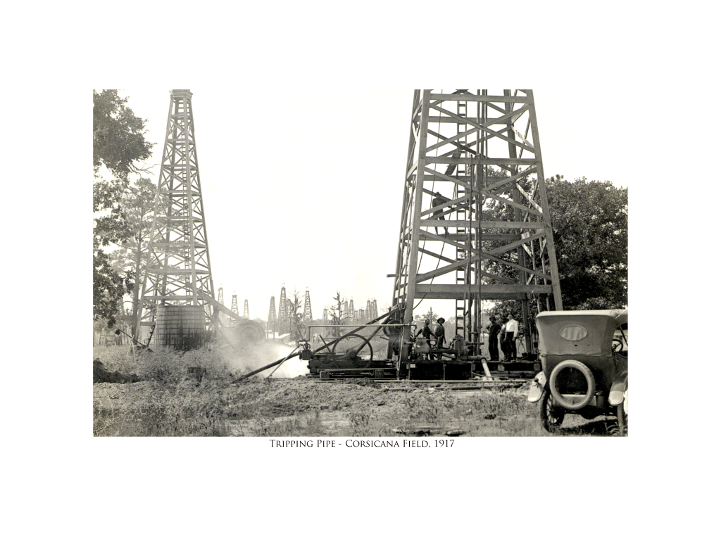 Tripping Pipe - Corsicana Field - 1917 - Copano Bay Press