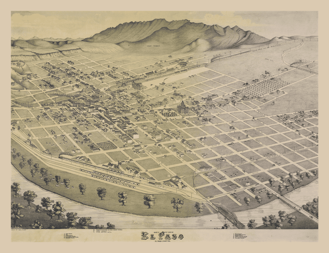 El Paso in 1886