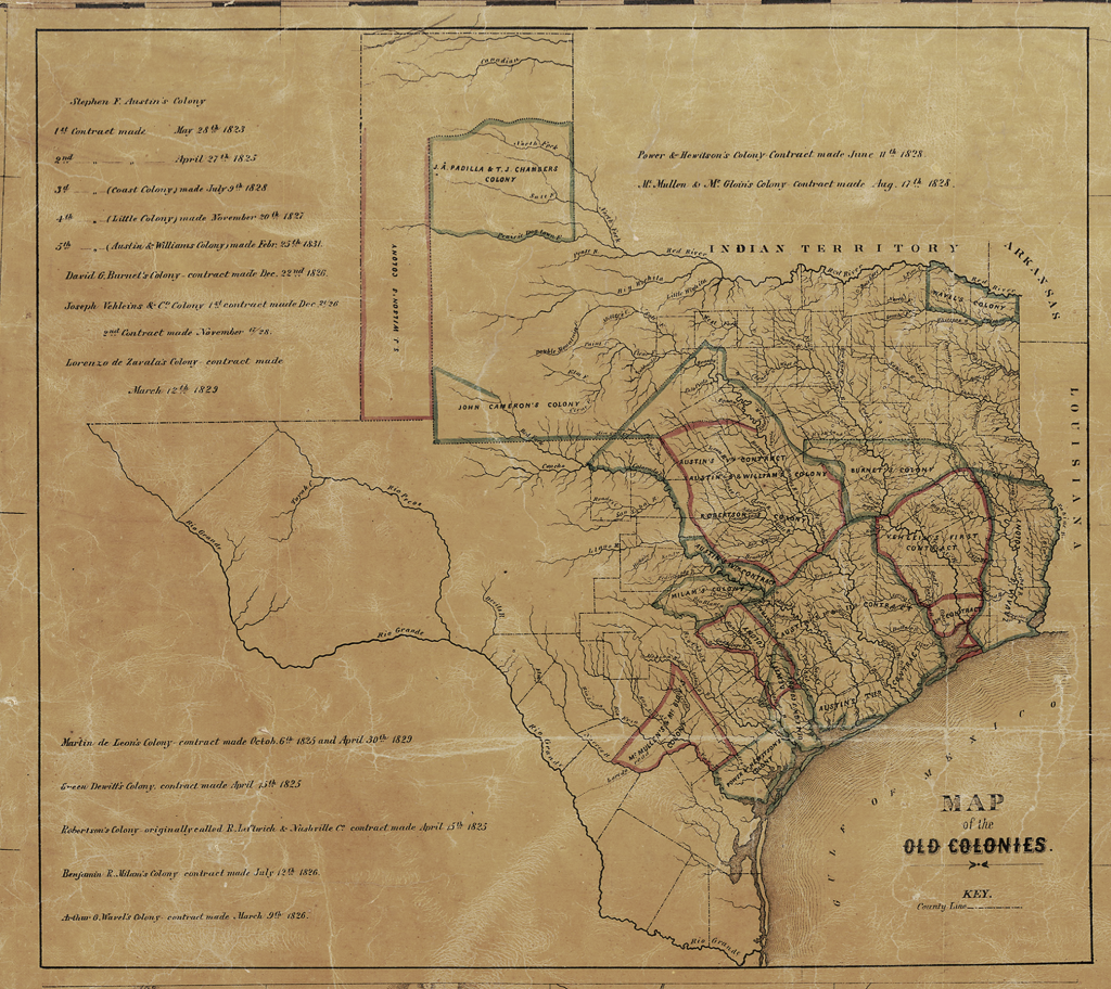 Pressler's Map of Texas - 1858