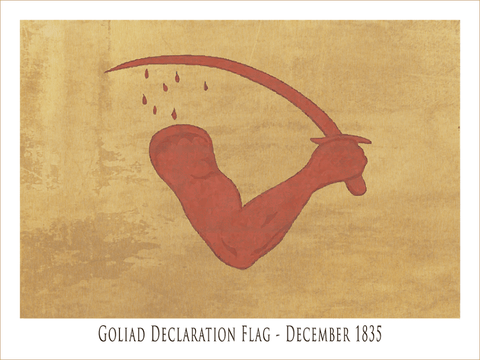 Goliad Declaration Flag - December 1835